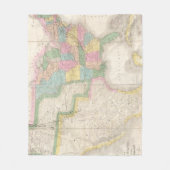 Kaart van de Verenigde Staten van Noord-Amerika Fleece Deken (Voorkant)