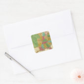 Kaart van de Verenigde Staten Vierkante Sticker (Envelop)