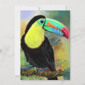 Kaart van de verjaardag met Toucan Bird (Achterkant)
