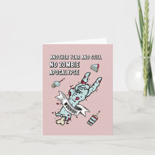 Kaart van de verjaardag - Nog een jaar en nog stee (Voorkant)