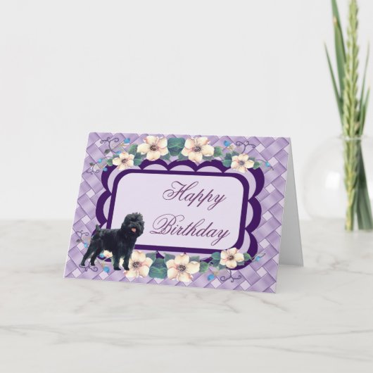 Kaart van de Verjaardag van Affenpinscher de (Voorkant)