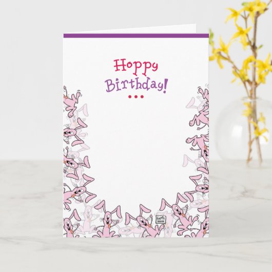 Kaart van de Verjaardag van Balding de Grappige (Gele Bloem)