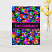 Kaart van de Verjaardag van Compleanno van Buon de (Gele Bloem)