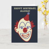 Kaart van de Verjaardag van de Clown van het (Gele Bloem)