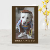 Kaart van de Verjaardag van de cowboy de Recente (Gele Bloem)