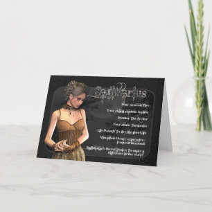 Kaart van de Verjaardag van de Dierenriem van de