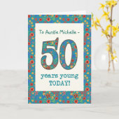 Kaart van de Verjaardag van de douane de Bloemen, (Gele Bloem)