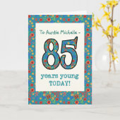 Kaart van de Verjaardag van de douane de Bloemen (Gele Bloem)