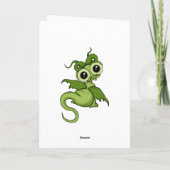 Kaart van de Verjaardag van de Draak van het baby (Achterkant)