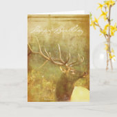 Kaart van de Verjaardag van de Elanden van de (Gele Bloem)