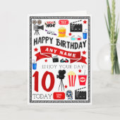 Kaart van de Verjaardag van de Film van de film de (Voorkant)