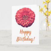 Kaart van de Verjaardag van de geranium de (Gele Bloem)