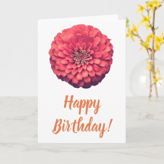 Kaart van de Verjaardag van de geranium de (Gele Bloem)