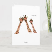 Kaart van de Verjaardag van de Giraffes van het (Achterkant)