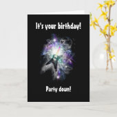 Kaart van de Verjaardag van de Gitaar van het Jaar (Gele Bloem)