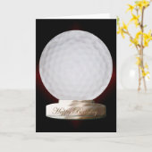 Kaart van de Verjaardag van de golfbal de (Gele Bloem)