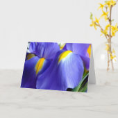 Kaart van de Verjaardag van de iris de Gelukkige (Gele Bloem)