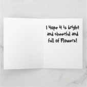 Kaart van de Verjaardag van de Iris van bloemen de (Binnen)