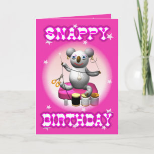 Kaart van de Verjaardag van de Koala van de