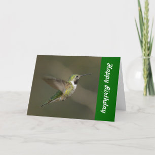 Kaart van de Verjaardag van de kolibrie de