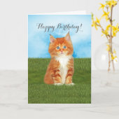 Kaart van de Verjaardag van de Ogen van het oranje (Gele Bloem)