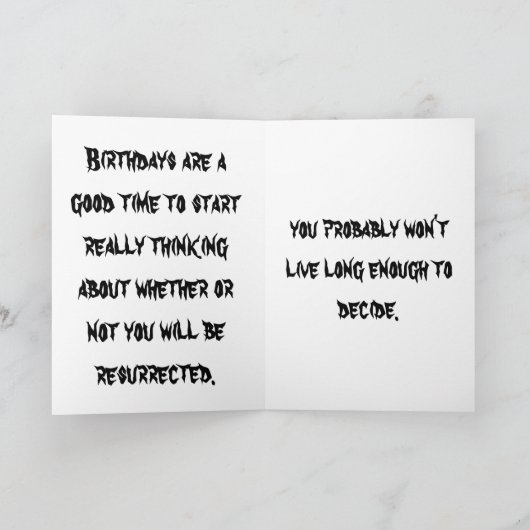 Kaart van de verjaardag van de opgraving (Binnen)