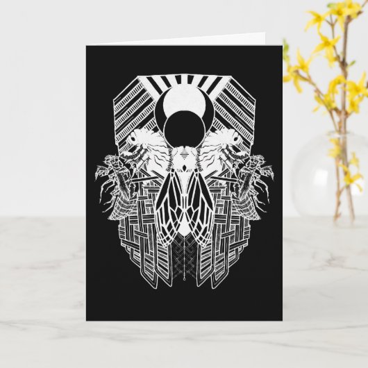 Kaart van de verjaardag van de opgraving (Gele Bloem)