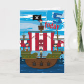 Kaart van de Verjaardag van de Scène van het Schip (Voorkant)