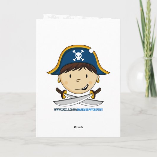 Kaart van de Verjaardag van de Scène van het Schip (Achterkant)