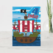 Kaart van de Verjaardag van de Scène van het Schip (Voorkant)