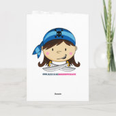 Kaart van de Verjaardag van de Scène van het Schip (Achterkant)