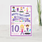 Kaart van de Verjaardag van de Sprong van de (Voorkant)