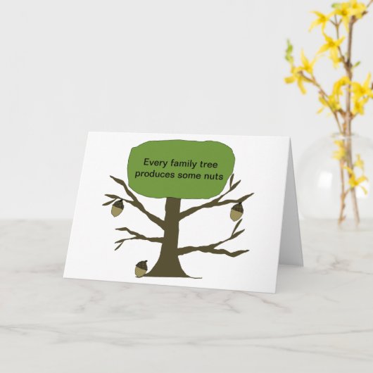 Kaart van de Verjaardag van de stamboom de (Gele Bloem)