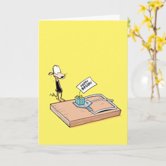 Kaart van de Verjaardag van de Val van de rat de (Gele Bloem)