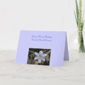 Kaart van de Verjaardag van de Vriend van Hepatica (Achterkant)