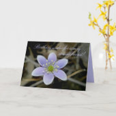 Kaart van de Verjaardag van de Vriend van Hepatica (Gele Bloem)