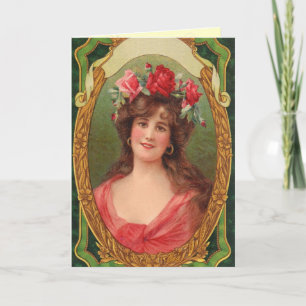 Kaart van de verjaardag van de  vrouw