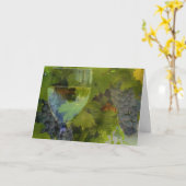 Kaart van de Verjaardag van de wijn de Gelukkige (Gele Bloem)