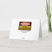 Kaart van de Verjaardag van de zombie de Gelukkige (Achterkant)