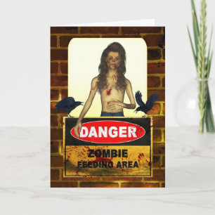 Kaart van de Verjaardag van de zombie de Gelukkige