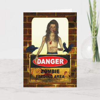 Kaart van de Verjaardag van de zombie de Gelukkige