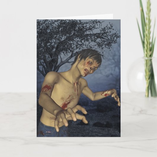 Kaart van de Verjaardag van de zombie de Gelukkige (Voorkant)