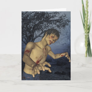 Kaart van de Verjaardag van de zombie de Gelukkige