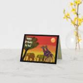 Kaart van de Verjaardag van de Zonsondergang van (Gele Bloem)