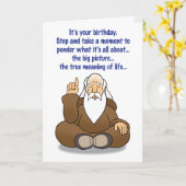 Kaart van de Verjaardag van Guru de Humoristische (Gele Bloem)