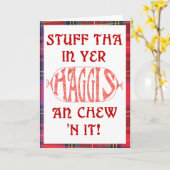 Kaart van de Verjaardag van Haggis de Grappige (Gele Bloem)