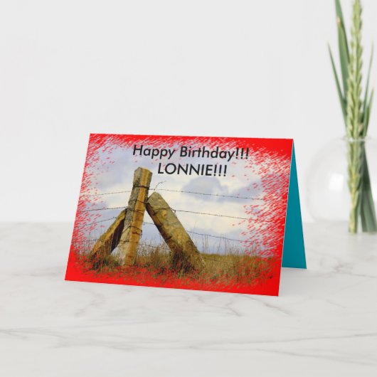 Kaart van de Verjaardag van het Kalksteen van de (Voorkant)
