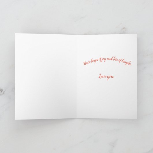 Kaart van de verjaardag van het kind (Binnen)