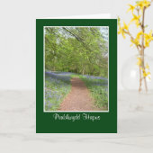 Kaart van de Verjaardag van het klokje de Houten - (Gele Bloem)