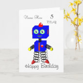 Kaart van de Verjaardag van het leuke Kind van de (Gele Bloem)